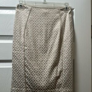 Beautiful White House, black market, pencil skirt satin